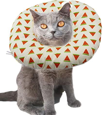 ANIAC Pet Adjustable Comfy Cone Soft Recovery Protective E-Collar Post Surgery Stress-Free Collar from Surgery,Wound Healing for Cats