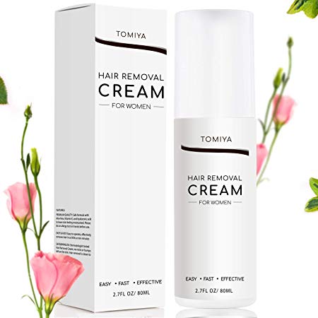 Hair Removal - Tomiya Premium Women’s Hair Removal Cream - Skin friendly Painless formula with Aloe Vera & Vitamin E - Depilatory Cream Special Designed for Women