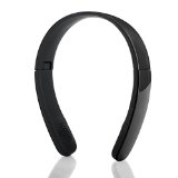 PYRUS Ufashion Foldable Bluetooth V40 EDR Stereo On-ear Headphone w Microphone for IphoneSamsungHTCMobile and Tablet pc Bluetooth Devices-Black