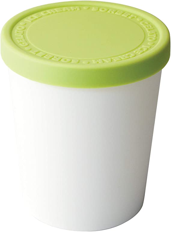 Tovolo Stackable Sweet Treat Ice Cream Tub With Tight-Fitting Silicone Lid, Freezer Storage Container for Sorbet & Gelato, BPA-Free & Dishwasher-Safe, Pistachio