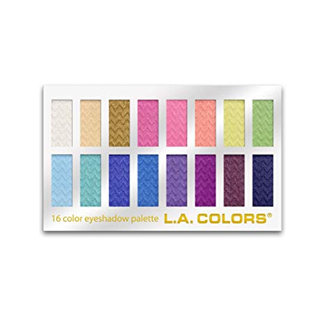L.A. Colors 16 Color Eyeshadow Palette, Haute, 1.02 Ounce