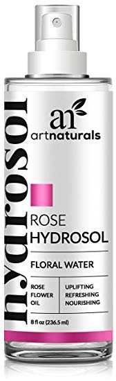 ArtNaturals Rose Water Facial Spray - (8 Fl Oz/236ml) - Essential Oil Hydrosol - Air Freshener, Pillow Mist and Deodorant - All Skin and Body Types