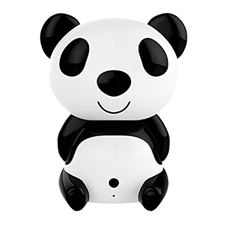 Sunsbell Cute Panda 720p HD Wireless Remote Hidden Surveillance IP Camera Wifi P2P Home security Spy Web Cam with 2-way Audio IR Day/Night Vision Motion Detection