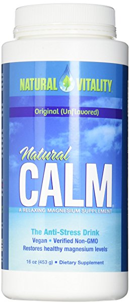 Natural Vitality Natural Calm Magnesium Anti Stress, Orignal, 16 oz
