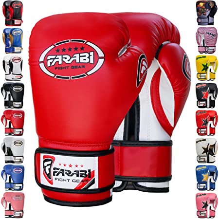 Farabi Boxing Gloves Kids Junior Muay Thai Kick Boxing Training MMA Punching Bag