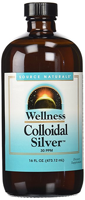 Source Naturals Wellness Colloidal Silver 30 ppm Liquid, 16 Fl Oz