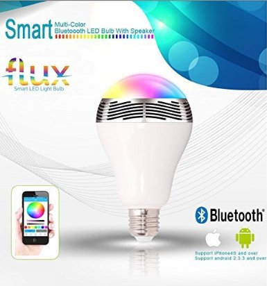 Flux™ Melody Bluetooth Smart LED Bulb With Speaker - Smartphone Controlled Color Changing Light