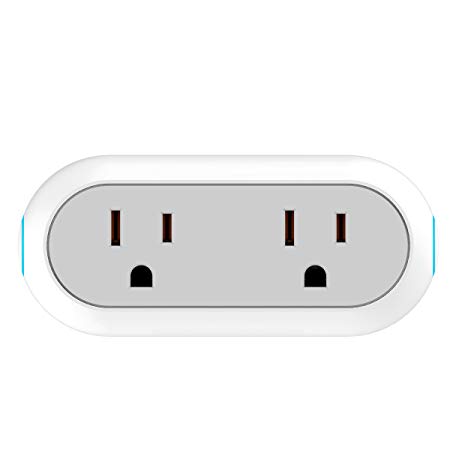 Makimoo Smart Wifi Plug Outlet Socket Compatible with Alexa Echo Dot Google Home/IFTTT Free APP Remote Control Anywhere