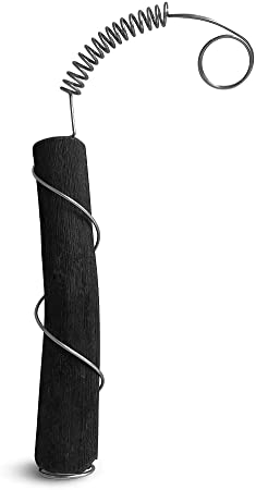 BLACK   BLUM Charcoal Water Filter Hydration with Locking Coil, Old Japanese Tradition, Lasts 6 Months, Natural Wood, 1 Piece