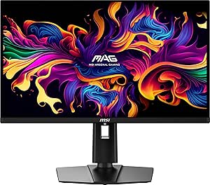 MSI MAG 271QPX QD-OLED E2 27-inch 2K Gaming Monitor, 2560 x 1440 (QHD), 0.03ms Response Time, 240Hz, True Black HDR 400, HDMI, DP Port, Tilt and Height Adjustable