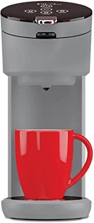 Instant Pot Solo 2-in-1 Singe Serve Coffee Maker for Ground Coffee, K-Cup Pod Compatible Coffee Brewer, Includes Reusable Coffee Pod, 8 to 12oz. Brew Sizes, 40oz. Water Reservoir, Grey