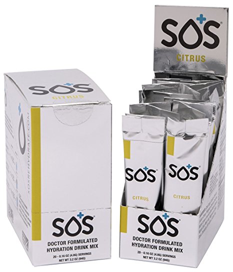 SOS Rehydrate Drink, Citrus, 3.2 Ounce