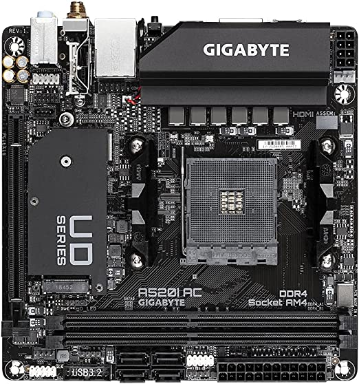 Gigabyte A520I AC ITX Motherboard for AMD AM4 CPUs