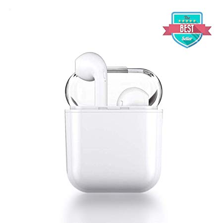 Bluetooth Headsets Wireless Headsets 5.0 Headset Bluetooth in-Ear Earphone Wireless Stereo in-Ear Handsfree for IOS/ Airpods Android