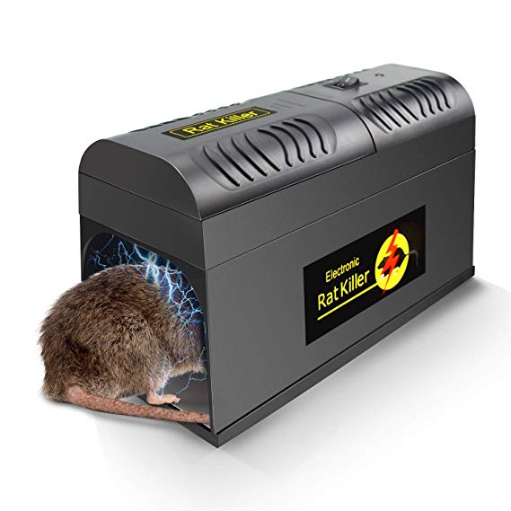 Electronic Rodent Zapper –Effective, Humane Exterminating Mice Killer Electric Mouse Trap – Electronic Rodent Rat Shock Trap – 7000v Shock Instant Mouse Exterminator – Safe, Mess-Free & Non-Toxic