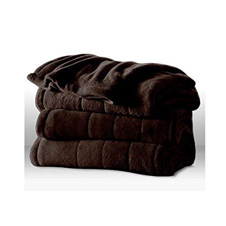 Sunbeam Microplush Heated Blanket, Full, Walnut, BSM9BFS-R470-16A00