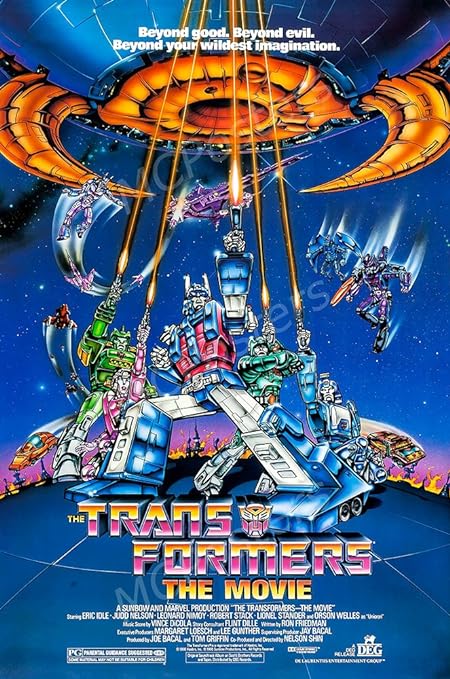 The Transformers The Movie 1986 Glossy Finish Made in USA Movie Poster - MCP493 (24" x 36" (61cm x 91.5cm))