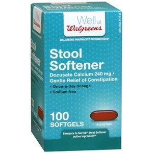 Walgreens Stool Softener Softgels, 100 ea
