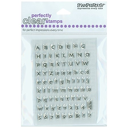 Stampendous Stampendous Perfectly Clear Stamps, 3 by 4-Inch Sheet-Tiny Alphabet