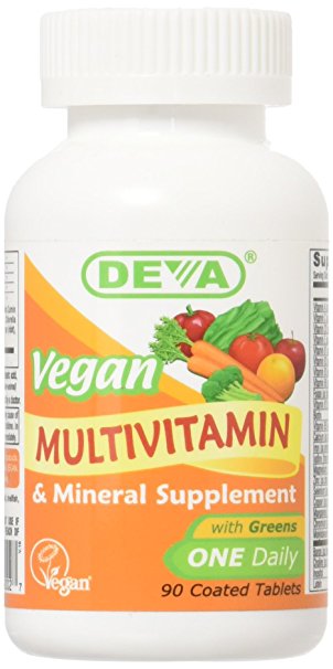 Deva Vegan Vitamins Daily Multivitamin & Mineral Supplement 90 tablets (Pack of 1)