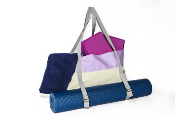 Yoga Mat Tote Bag and Gym Bag by Peak To Prairie - Made with Durable and Soft Canvas for Everyday Workouts, Yoga Classes & Trips to the Gym and Large Enough to Fit a Yoga Mat, Yoga Blocks, Yoga Towel & Other Gym Accessories