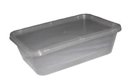 50 x Plastic 650ml Microwave Food Takeaway Containers