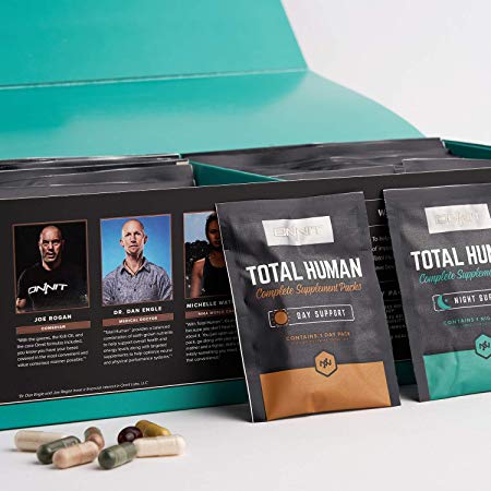 Onnit Total Human (30 Day) - Complete Daily Vitamin Packs for Men & Women - 10x Your Multivitamin - Packed with Essential Vitamins, Minerals, Herbs, and Amino Acids