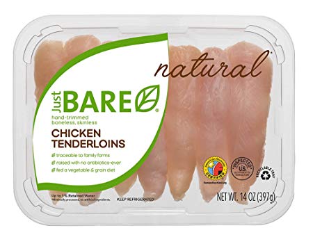 Just BARE Chicken, Hand-Trimmed Boneless, Skinless Chicken Tenders, 0.88 lb