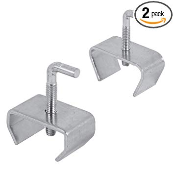 Bed Frame Rail Clamp Kit, Fits 1 in. and 1-1/4 in. Frames, Steel Construction, Zinc Plated, 2 Sets
