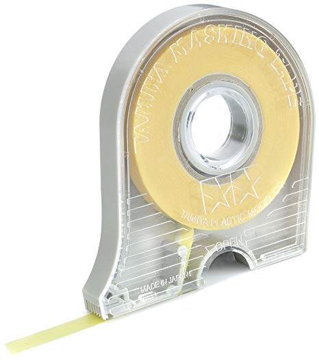 Tamiya 300087030 Masking Tape with Dispenser, 6 mm x 18 m