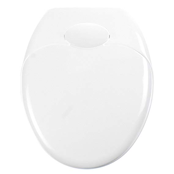 YINUO Universal Whisper Close Toilet Seats Built-In Child Seat with Cover Strong Hinges