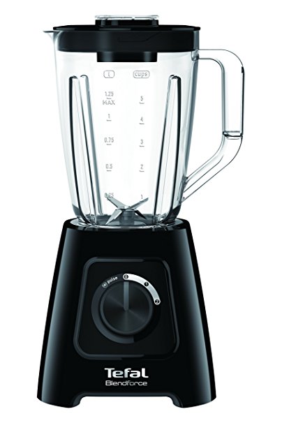 Tefal BL420840 Blendforce II Blender with Plastic Jug, 600 W, 1.5 Liters, Black