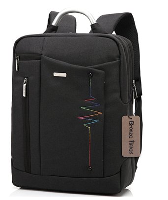Bronze Times TM Premium Shockproof Canvas Laptop Backpack Travel Bag