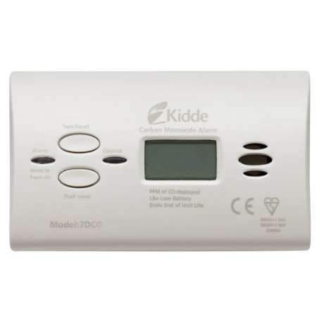 Kidde 7DCO Carbon Monoxide Alarm (replaceable batteries) Digital Display 10 Year Sensor and Warranty