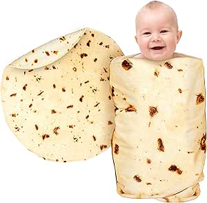 Zulay Tortilla Blanket Wrap for Kids & Babies - 36 Inch Premium 285 GSM Soft Flannel Baby Blanket, Double-Sided Blanket for Swaddling, Toddlers, Baby Boy & Girl Gifts, Newborn Receiving Blanket