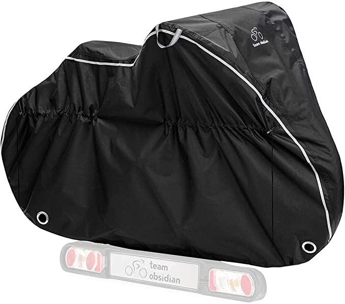 Team Obsidian: Bike Covers | Styles - Transportation/Travel or Storage | Waterproof, Heavy Duty, 600D, 300D, or 210D Oxford Ripstop Materials, Anti-UV | Sizes L, XL, XXL for 1,2 or 3 bikes | Offers Constant Protection Through All 4 Seasons For All Bicycles On Or Off The Rack