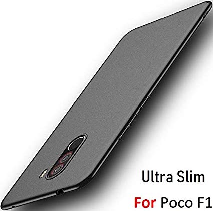 Amozo Ultra Slim Soft TPU Silicon Sleek Rubberized Back Case Cover for Xiaomi Poco F1 (PocoPhone F1)