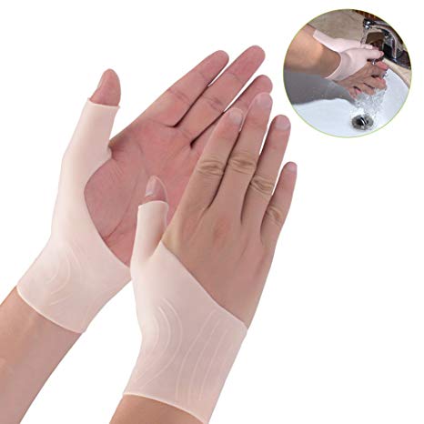 Phileex Carpal Tunnel Wrist Brace - Thumb Brace Right Hand (1pair) New Material Thumb Splint, Great for Tenosynovitis Gel Wrist Brace Carpal Tunnel, Typing, Wrist & Thumb Pain, Rheumatism,Arthritis