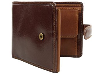 Top Quality MENS LEATHER WALLET Torino Collection by VISCONTI Gift Boxed Tri-Fold