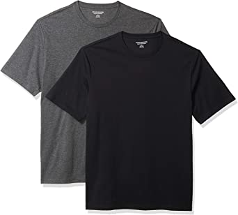 Amazon Essentials Men's Short-Sleeve Crewneck T-Shirt, Pack of 2