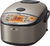 Zojirushi NP-HCC10XH Induction Heating System Rice Cooker and Warmer 1 L Stainless Dark Gray