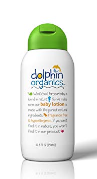 Dolphin Organics Hypoallergenic Fragrance Free Lotion, 8 Fl Oz