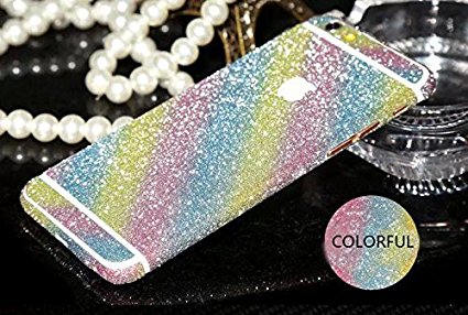 Furivy iPhone 6 Luxury Bling Crystal Diamond Screen Protect Fillms iPhone 6 4.7 inch Decal Sticker Skin (iPhone 6 4.7" Colorful)