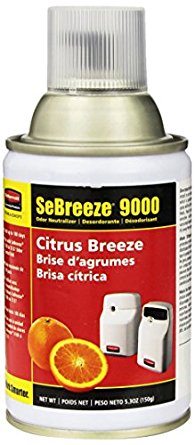 Rubbermaid Commercial 5160 SeBreeze 9000 Citrus Breeze Odor Neutralizer Aerosol Canister (FG5160000000)