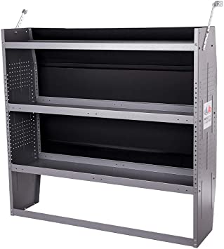 SH-4603 Steel Low/Mid/High Roof Van Shelving Storage System Fits Transit, GM, NV, Promaster and Sprinter, Contoured Shelving Unit, 32" W x 46" H x 13" D