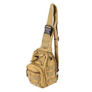 LBlanco Tactical Shoulder Sling Bag Small Outdoor Chest Pack for Men Traveling, Trekking, Camping, Rover Sling Daypack