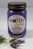 EarthGlo 100 Soy Scented Candle  16oz Lavender Jar Candle Comes In Attractive Gift Box