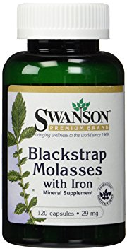 Blackstrap Molasses with Iron 29mg (Two Bottles each of 120 Capsules)