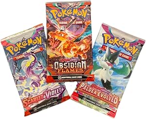 Pokemon Trading Card Game Scarlet & Violet | Random Sealed 3 Booster Pack Lot | 100% Trusted Authentic Product from Pokemon