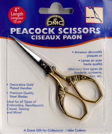 DMC 61253 Peacock Embroidery Scissor, 3 ¾ inches